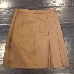 Tan Woolmark highwaisted Professional Skirt